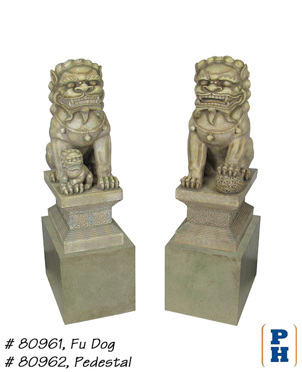 Fu Dog Statues in Asian