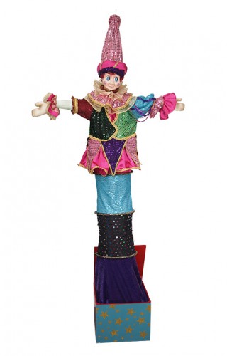 Jack in the Box Clown Kid's Costume