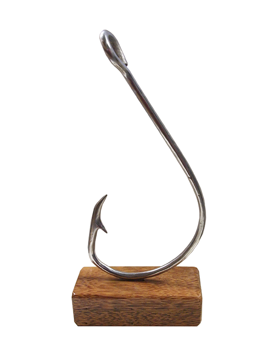 Decorative Oversize Fish Hook In Decor