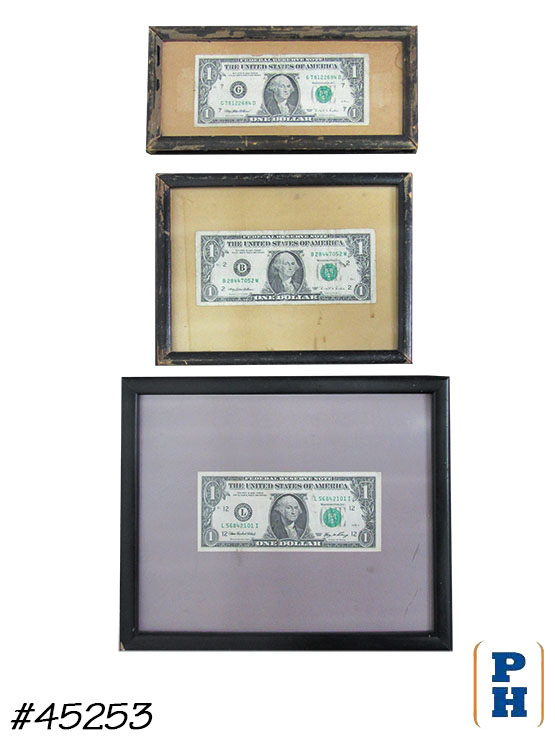 Framed $1 Bill in Misc. Items