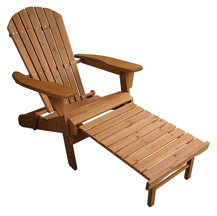 Adirondack Chair - Chaise Lounge in Lodge Furniture